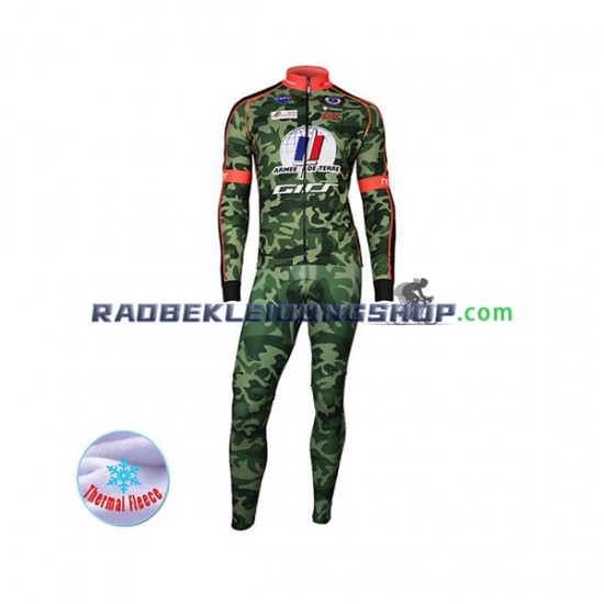 2017 Armee De Terre Thermo Set(Radtrikot und Trägerhose) Herren N001