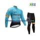 2017 Astana Pro Team Set(Radtrikot Langarm und Radhose Lang) Kinder N001