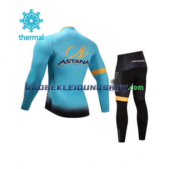 2017 Astana Pro Team Thermo Set(Radtrikot und Radhose) Kinder N001