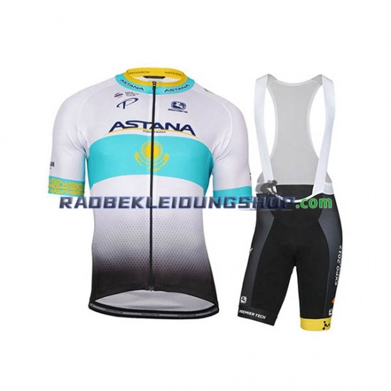 2017 Astana Pro Team Set(Radtrikot und Trägerhose) Herren N002