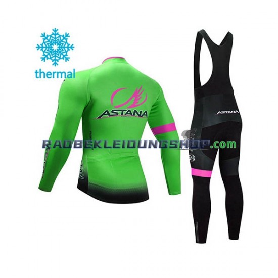 2017 Astana Pro Team Thermo Set(Radtrikot und Trägerhose) Herren N002