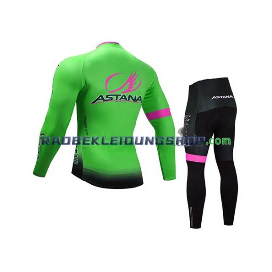 2017 Astana Pro Team Set(Radtrikot Langarm und Radhose Lang) Kinder N002