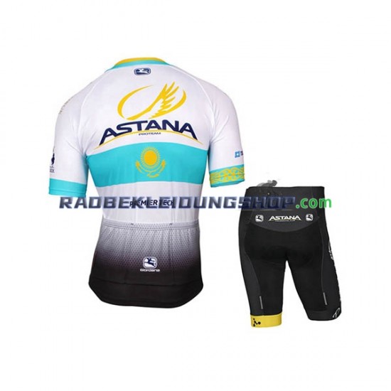 2017 Astana Pro Team Set(Radtrikot und Fahrradhose) Kinder N002