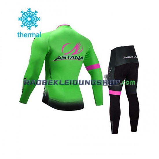 2017 Astana Pro Team Thermo Set(Radtrikot und Radhose) Kinder N002