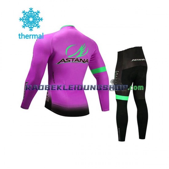 2017 Astana Pro Team Thermo Set(Radtrikot und Radhose) Kinder N003