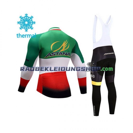 2017 Astana Pro Team Thermo Set(Radtrikot und Trägerhose) Herren N004