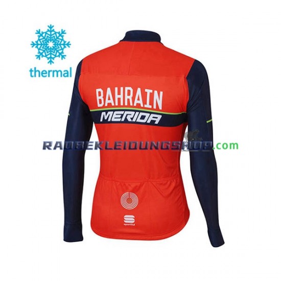 2017 Bahrain Merida Thermo Fahrradtrikot Herren N001