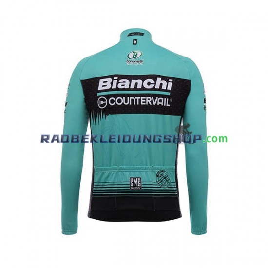 2017 Bianchi Countervail Set(Radtrikot Langarm und Trägerhose Lang) Herren N001