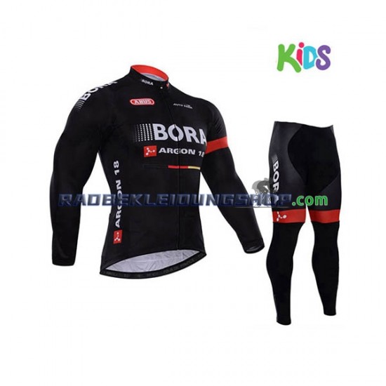 2017 Bora-Hansgrohe Set(Radtrikot Langarm und Radhose Lang) Kinder N003