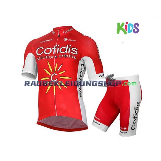 2017 Cofidis Pro Team Set(Radtrikot und Fahrradhose) Kinder N001