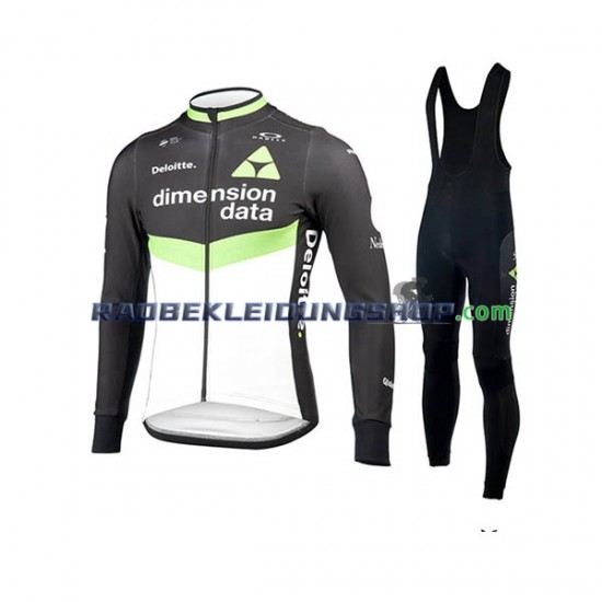 2017 Dimension Data Set(Radtrikot Langarm und Trägerhose Lang) Herren N001