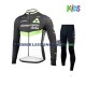 2017 Dimension Data Set(Radtrikot Langarm und Radhose Lang) Kinder N001