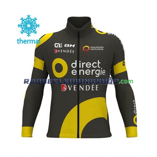 2017 Direct Energie Thermo Set(Radtrikot und Trägerhose) Herren N001