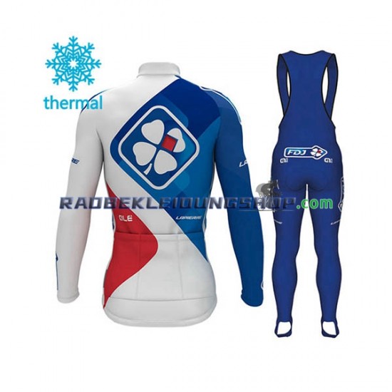 2017 FDJ Thermo Set(Radtrikot und Trägerhose) Herren N001