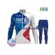 2017 FDJ Thermo Set(Radtrikot und Radhose) Kinder N001