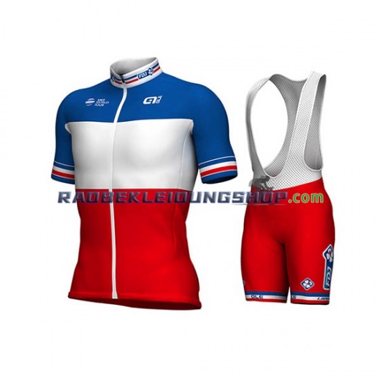 2017 FDJ Set(Radtrikot und Trägerhose) Herren N002