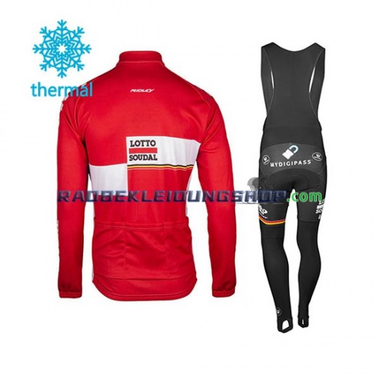 2017 Lotto Soudal Thermo Set(Radtrikot und Trägerhose) Herren N001