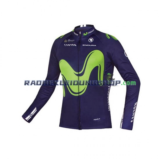 2017 Movistar Team Rennradtrikot Langarm Herren N001