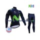 2017 Movistar Team Thermo Set(Radtrikot und Radhose) Kinder N001