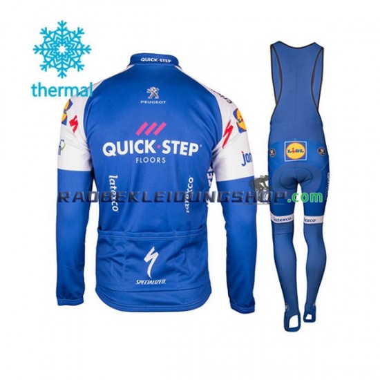 2017 Quick-Step Floors Thermo Set(Radtrikot und Trägerhose) Herren N001