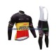 2017 Quick-Step Floors Set(Radtrikot Langarm und Trägerhose Lang) Herren N002