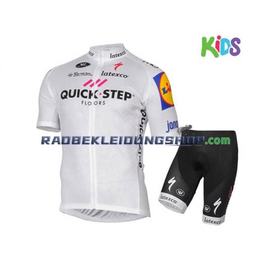 2017 Quick-Step Floors Set(Radtrikot und Fahrradhose) Kinder N005