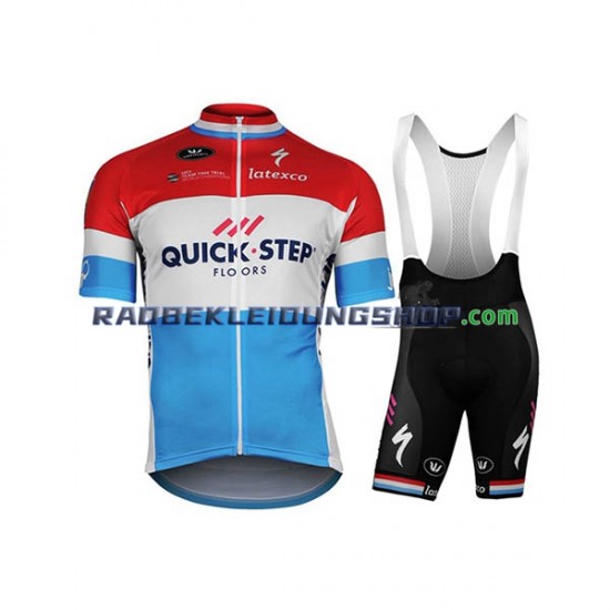 2017 Quick-Step Floors Set(Radtrikot und Trägerhose) Herren N008