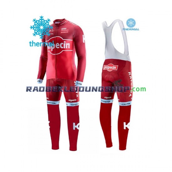 2017 Team Katusha-Alpecin Thermo Set(Radtrikot und Trägerhose) Herren N001