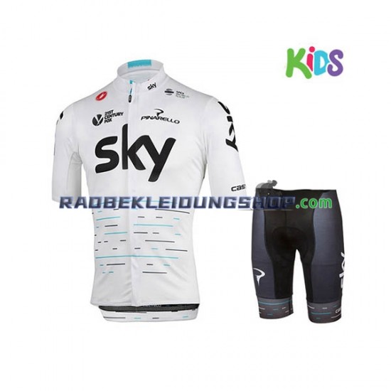 2017 Team Sky Set(Radtrikot und Fahrradhose) Kinder N003