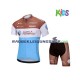 2018 AG2R La Mondiale Set(Radtrikot und Fahrradhose) Kinder N001