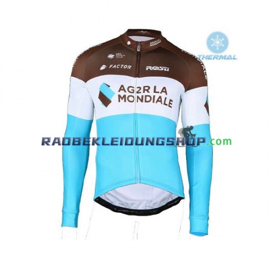 2018 AG2R La Mondiale Thermo Fahrradtrikot Herren N002