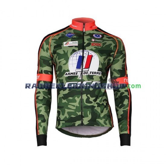 2018 Armee De Terre Set(Radtrikot Langarm und Trägerhose Lang) Herren N001