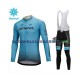 2018 Astana Pro Team Thermo Set(Radtrikot und Trägerhose) Herren N001