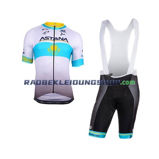 2018 Astana Pro Team Set(Radtrikot und Trägerhose) Herren N002