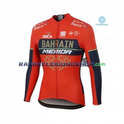 2018 Bahrain Merida Thermo Fahrradtrikot Herren N001