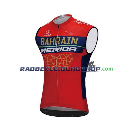 2018 Bahrain Merida Winddichte Radsportweste Herren N001