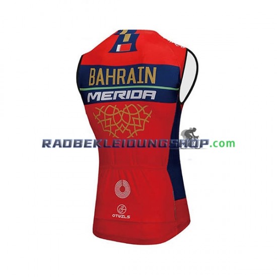 2018 Bahrain Merida Winddichte Radsportweste Herren N001