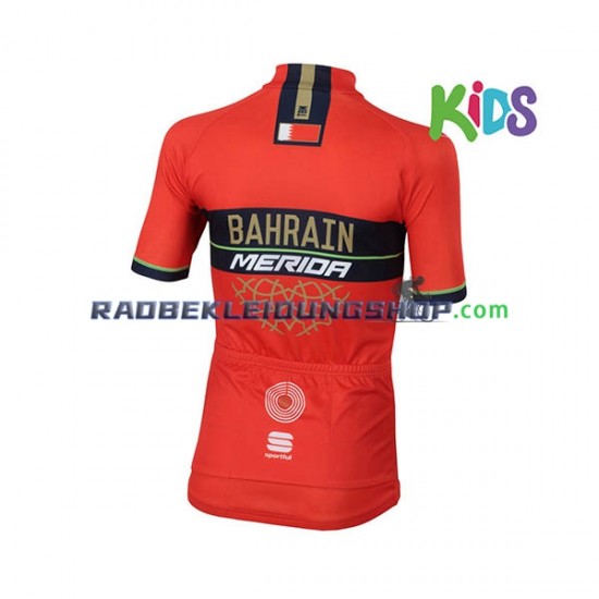 2018 Bahrain Merida Rennradtrikot Kurzarm Kinder N001