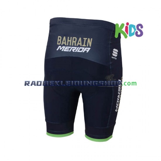 2018 Bahrain Merida Fahrradhose Kurz Kinder N001