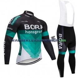 2018 Bora Hansgrohe Set(Radtrikot Langarm und Trägerhose Lang) Herren N001