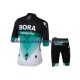 2018 Bora Hansgrohe Set(Radtrikot und Fahrradhose) Kinder N001