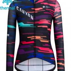 2018 Canyon–SRAM Thermo Fahrradtrikot Damen N001