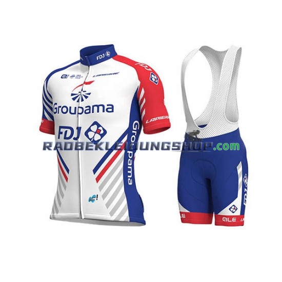 2018 FDJ Set(Radtrikot und Trägerhose) Herren N001