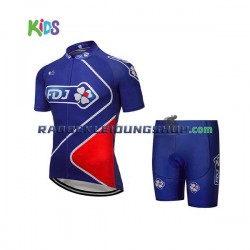 2018 FDJ Set(Radtrikot und Fahrradhose) Herren N002