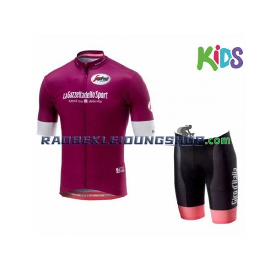 2018 Giro d Italia Set(Radtrikot und Fahrradhose) Kinder N004