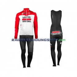 2018 Lotto Soudal Set(Radtrikot Langarm und Trägerhose Lang) Herren N001