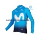 2018 Movistar Team Thermo Set(Radtrikot und Trägerhose) Herren N001