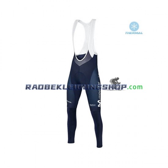 2018 Movistar Team Thermo Set(Radtrikot und Trägerhose) Herren N001