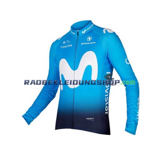 2018 Movistar Team Rennradtrikot Langarm Herren N001