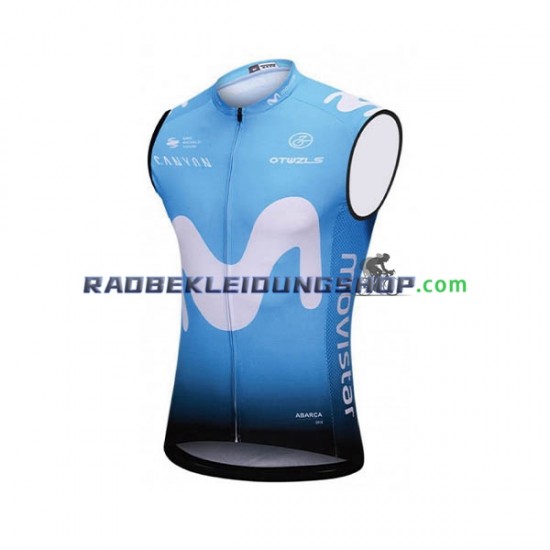 2018 Movistar Team Winddichte Radsportweste Herren N001